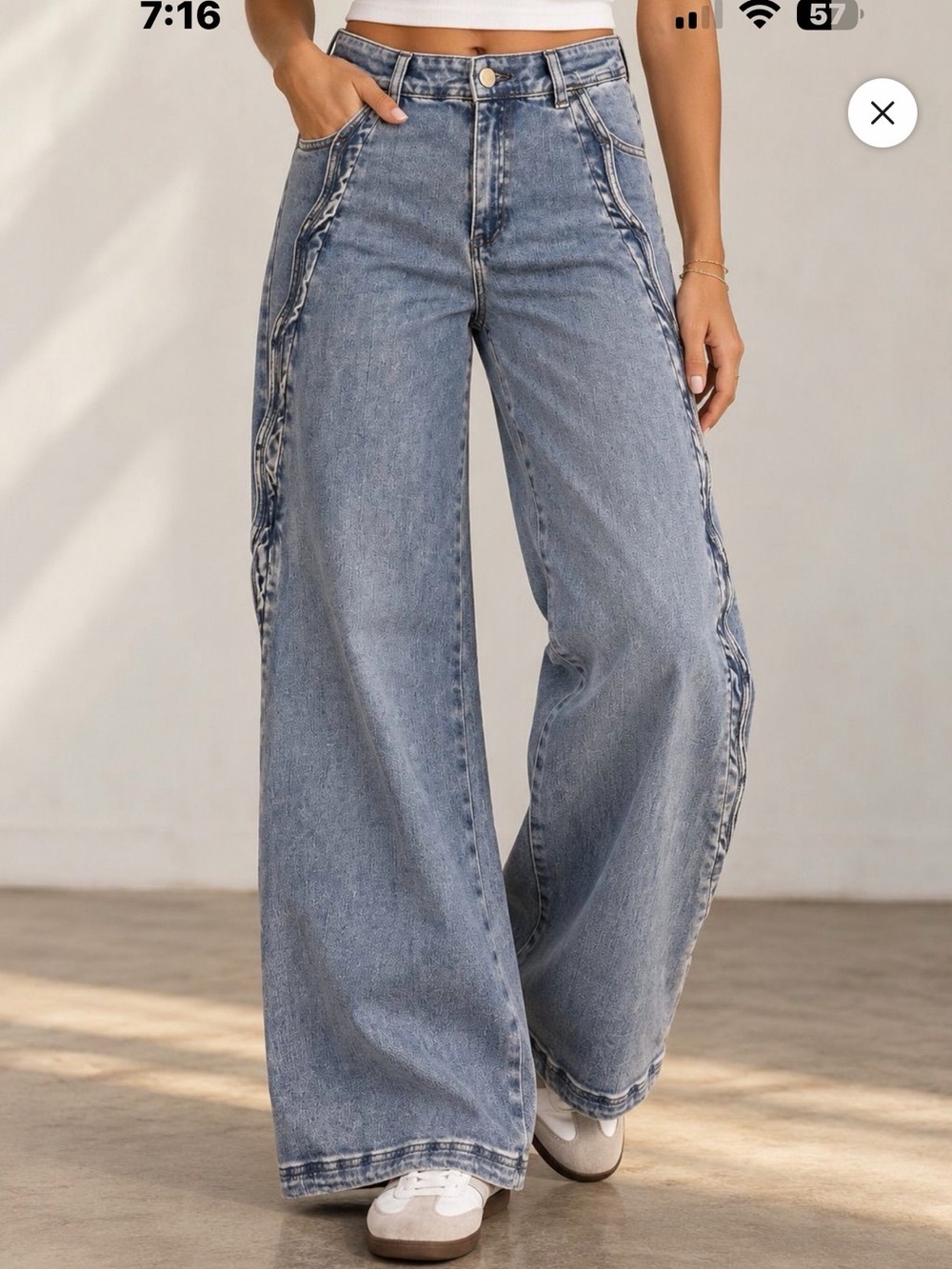 Risen Jeans High Rise Wide Leg